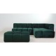 Banco Gianni Velvet Dark Green