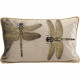 Coussin Glitter Dragonfly marron 50x30cm