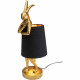 Lámpara mesa Animal Rabbit oro/negro 50cm