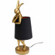 Lámpara mesa Animal Rabbit oro/negro 50cm