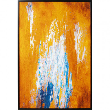 Moldura de pintura Artistas laranja 120x180cm