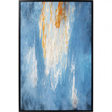 Moldura de pintura Artistas azul 120x180cm