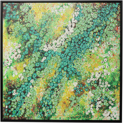 Quadro com moldura Top View Verde 100x100cm