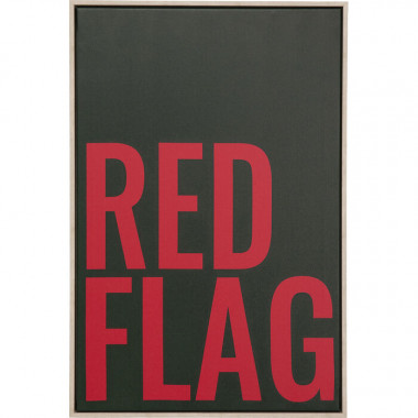 Pintura Red Flag 40x60cm