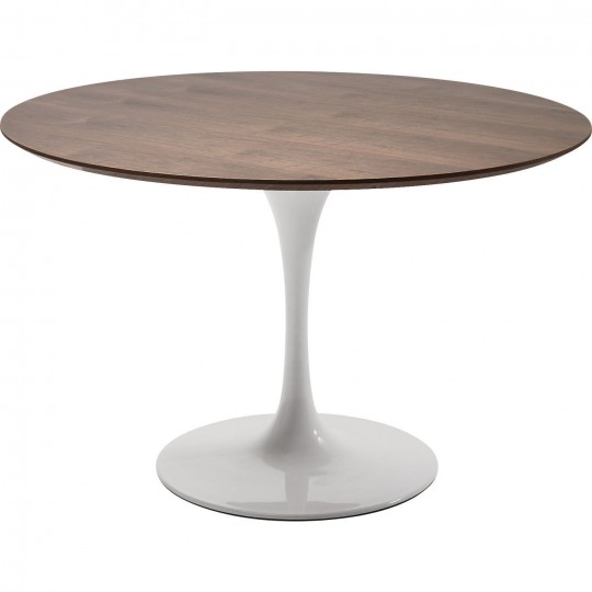 Tampo Invitation Round WalnutØ120cm