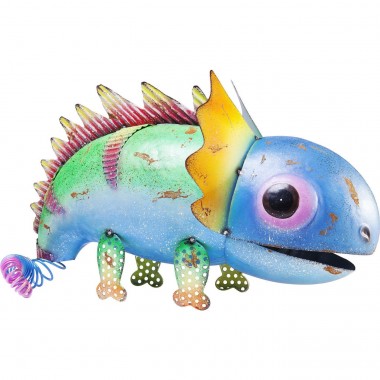 Peça Decorativa Dino Azul Head