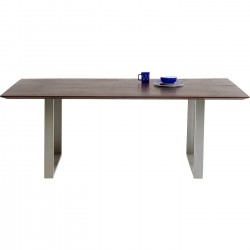 Mesa Symphony Dark Prateado 200x100