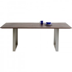 Mesa Symphony Dark Prateado 160x80