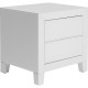 Mesa Cabeceira Luxury Push 2 Gavetas Branco